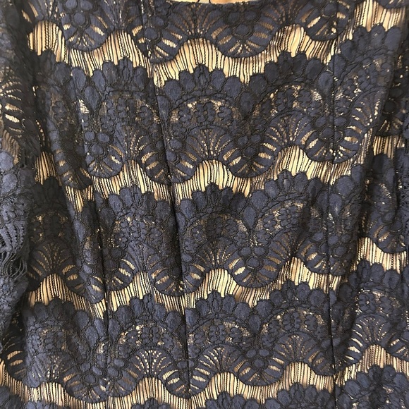 Jessica Howard Navy Lace Mini Dress - Picture 2 of 5